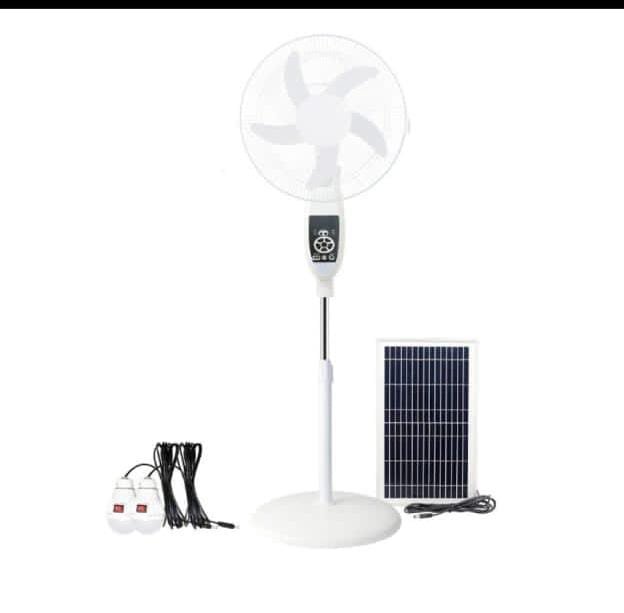 Solar stand fan
