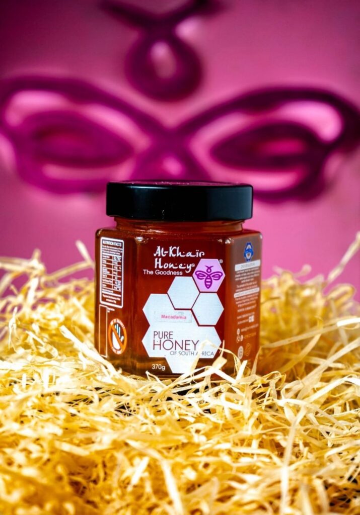 370gm Glass Jar, Pure Honey, Macadamia