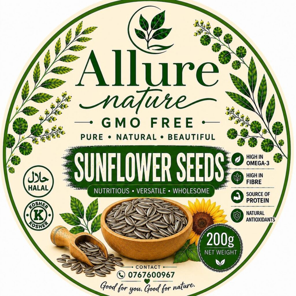 ALLURE NATURE, SUNFLOWER SEEDS 200gm