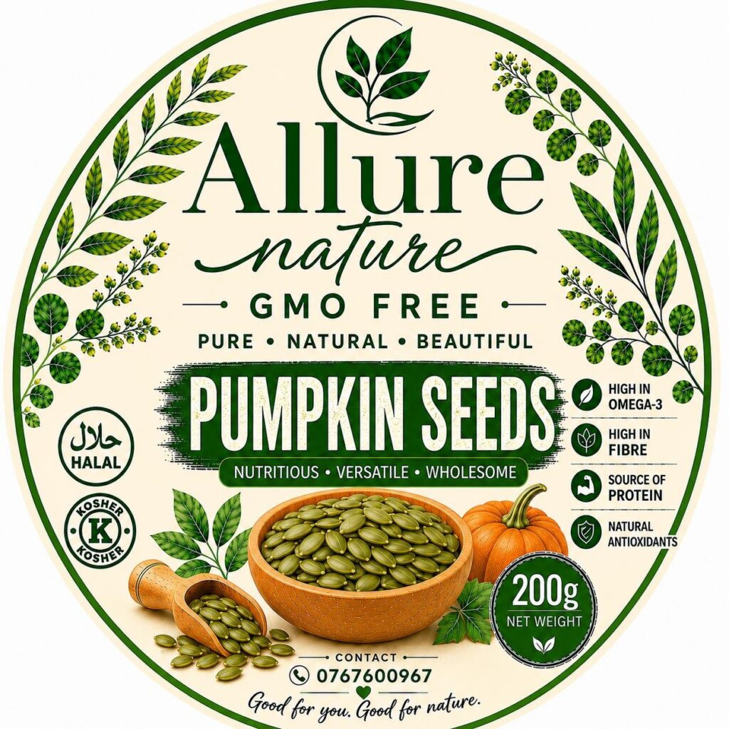 ALLURE NATURE, PUMPKIN SEEDS 200gm