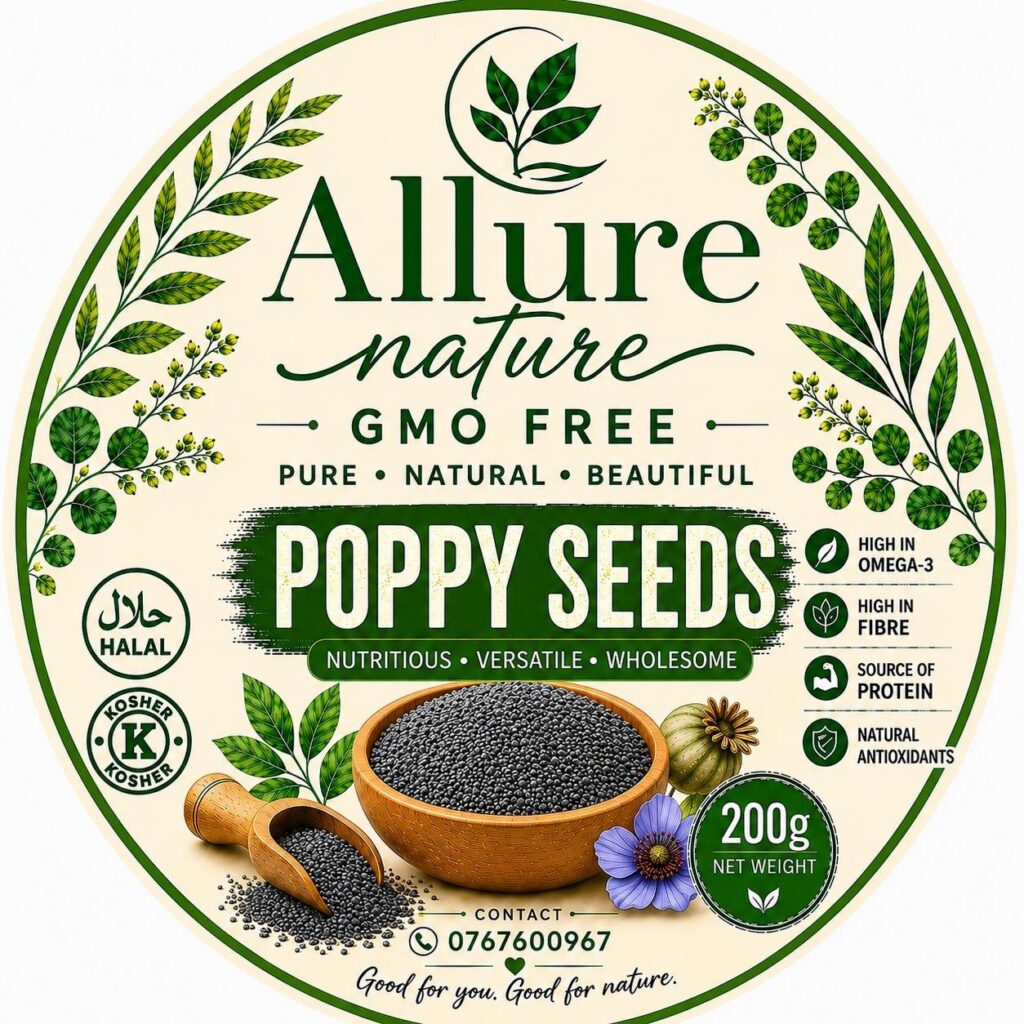 ALLURE NATURE, POPPY SEEDS 200gm
