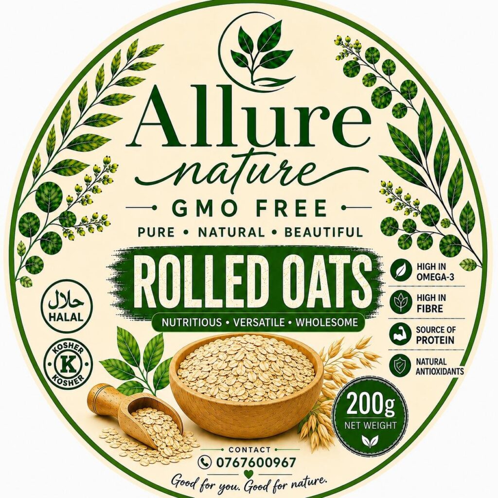 ALLURE NATURE, ROLLED OATS 200gm